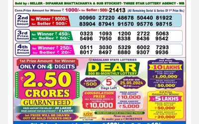 Dear lottery 8pm result 20/5/24