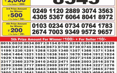 Punjab state dear 10 lottery 6pm result 30.12.24