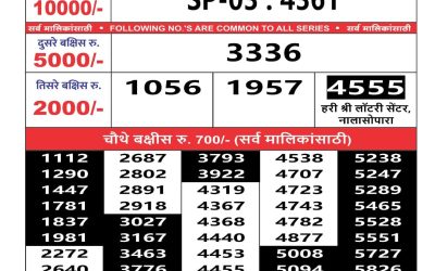 Maharashtra sahyadri lottery result 25.1.25