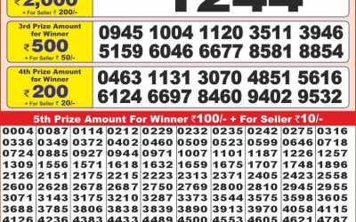 Punjab state dear10 lottery result 25.1.25