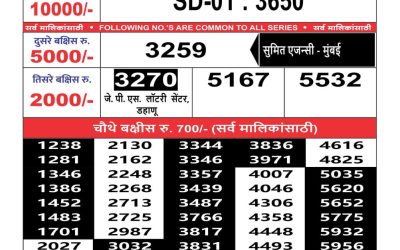 Maharashtra sahyadri lottery result 23.1.25