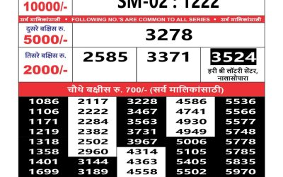 Maharashtra sahyadri lottery result 28.1.25