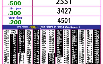 Rajshree 10 evening lottery 5.40pm result 19.1.25