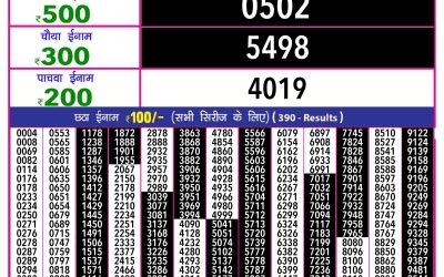 Rajshree 10 evening weekly lottery 5.40pm  result 11.1.25
