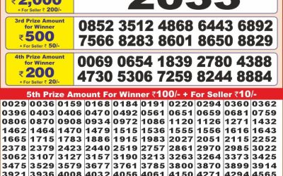 Punjab state dear 10 lottery 6pm result 3.2.25