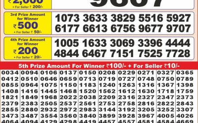 Punjab state dear10 lottery 6pm result 4.2.25