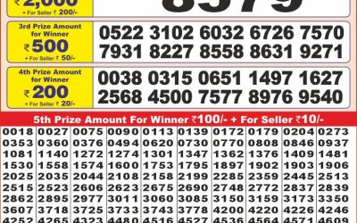Punjab state dear10 lottery 6pm result 5.2.25