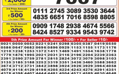 Punjab state dear10 lottery 6pm result 6.2.25