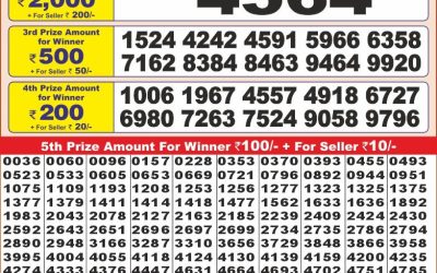 Punjab state dear10 lottery 6pm result 7.2.25