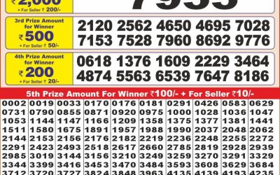 Punjab state dear 10 lottery 6pm result 10.2.25