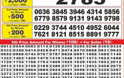 Punjab state dear 10 lottery 6pm result 14.2.25