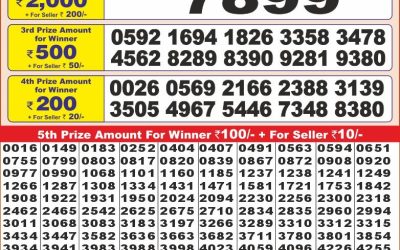 Punjab state dear10 lottery 6pm result 18.2.25
