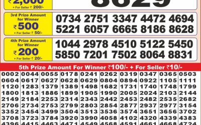 Punjab state dear10 lottery 6pm result 20.2.25