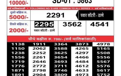 Maharashtra sahyadri lottery result 27.2.25