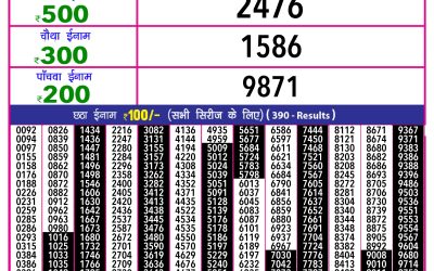 Rajshree 10 evening lottery 5.40pm result 9.2.25