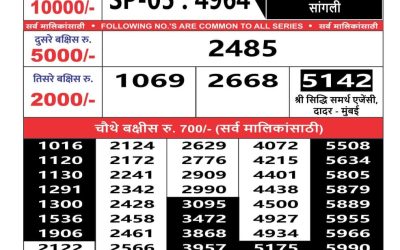 Maharashtra sahyadri lottery result 1.3.25
