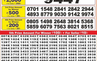Punjab state dear 10 lottery 6pm result 3.3.25
