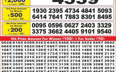 Punjab state dear10 lottery 6pm result 5.3.25