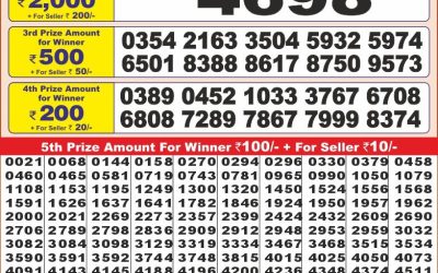 Punjab state dear10 lottery 6pm result 6.3.25