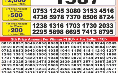 Punjab state dear 10 lottery 6pm result 7.3.25