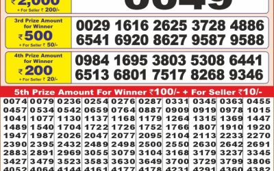 Punjab state dear10 lottery result 16.3.25