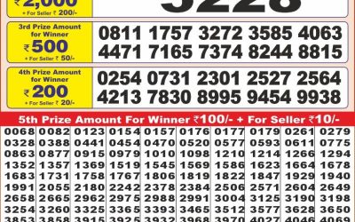 Punjab state dear10 lottery 6pm result 18.3.25