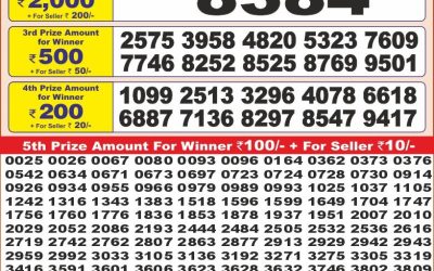 Punjab state dear10 lottery 6pm result 20.3.25