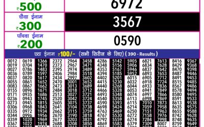 Rajshree 10 evening lottery 5.40pm result 24.3.25