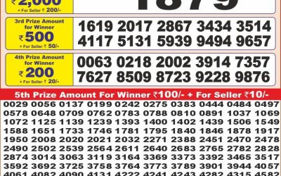 Punjab state dear10 lottery 6pm result 25.3.25
