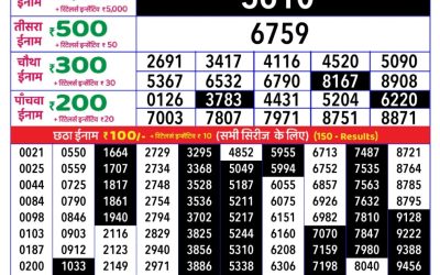 Rajshree daily lottery 1pm result 29.3.25