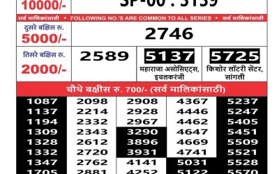 Maharashtra sahyadri lottery result 29.3.25