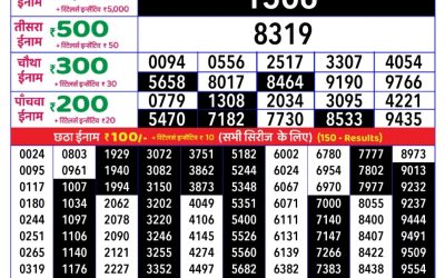 Rajshree daily lottery 1pm result 31.3.25