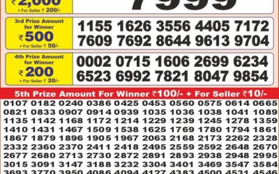 Punjab state dear10 lottery 6pm result 26.3.25