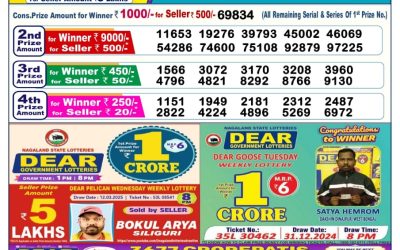 Dear lottery 6pm result 2.4.25