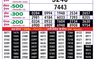 Rajshree daily lottery 1pm result 5.4.25