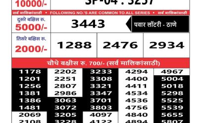Maharashtra sahyadri lottery result 5.4.25