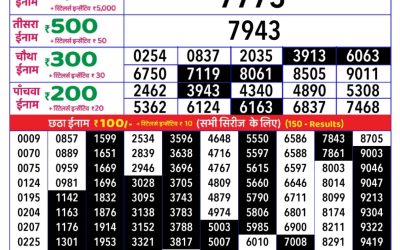 Rajshree daily lottery 1pm result 6.4.25