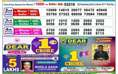 Dear lottery 6pm result 8.4.25