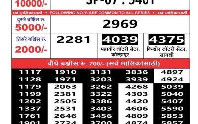 Maharashtra sahyadri lottery result 12.4.25
