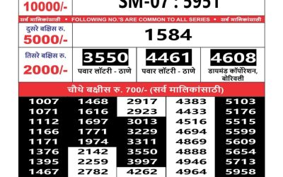 Maharashtra sahyadri lottery result 15.4.25