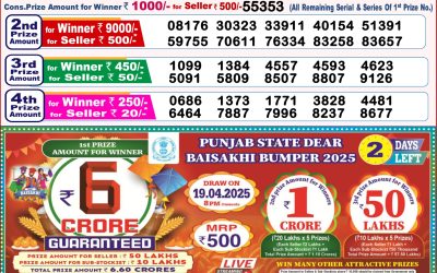 Dear lottery 8pm result 17.4.25