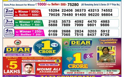 Dear lottery 6pm result 6.4.25