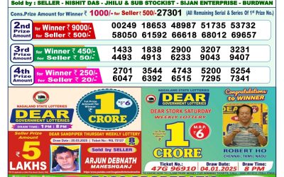 Dear lottery 1pm result 9.4.25