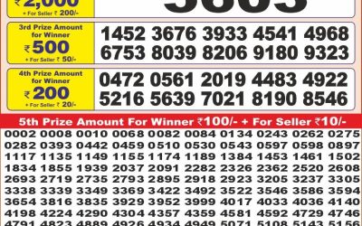 Punjab state dear10 lottery 6pm result 1.5.25