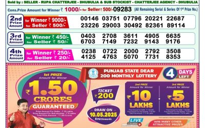 Dear lottery 1pm result 6.5.25