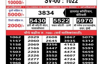 Maharashtra sahyadri lottery result 7.5.25