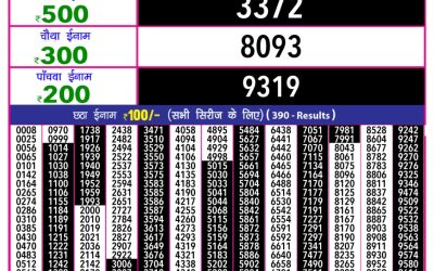 Rajshree 10 evening weekly lottery 5.40pm result 7.5.25
