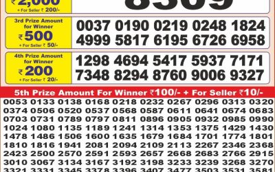 Punjab state dear10 lottery 6pm result 7.5.25