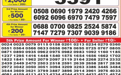Punjab state dear 10 lottery 6pm result 9.5.25