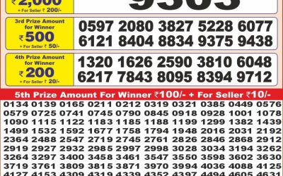 Punjab state dear10 lottery 6pm result 15.5.25